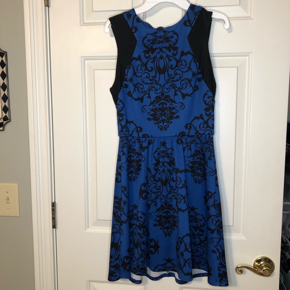 Blue & Black Formal Dress